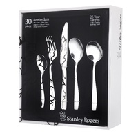 STANLEY ROGERS 30 PIECE AMSTERDAM CUTLERY GIFT BOXED SET 