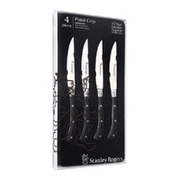 STANLEY ROGERS 4 PIECE PISTOL GRIP STEAK KNIVES - ARTISAN BLACK