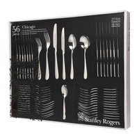 STANLEY ROGERS 56 PIECE CHICAGO CUTLERY GIFT BOXED SET 
