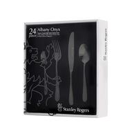 STANLEY ROGERS 24 PIECE ALBANY ONYX CUTLERY GIFT BOXED SET
