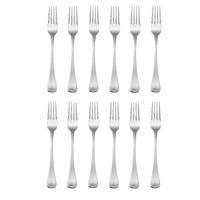 STANLEY ROGERS METROPOLITAN DINNER FORKS - SET OF 12