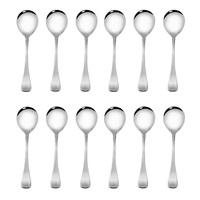 STANLEY ROGERS METROPOLITAN SOUP SPOONS - SET OF 12