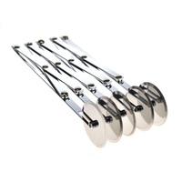 TRENTON DOUGH DIVIDER STAINLESS STEEL - 5 WHEELS