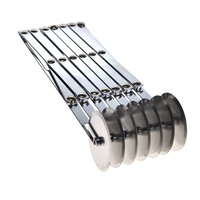 TRENTON DOUGH DIVIDER STAINLESS STEEL - 7 WHEELS