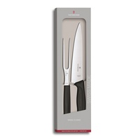 VICTORINOX SWISS CLASSIC 2 PIECE CARVING SET BLACK