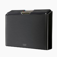 JOSEPH JOSEPH FOLIO STEEL 4 PIECE CHOPPING BOARD SET BLACK
