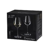 STANLEY ROGERS TAMAR WHITE WINE GLASSES - 388ml SET 6