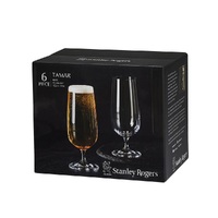 STANLEY ROGERS TAMAR BEER GLASSES - 423ml SET 6
