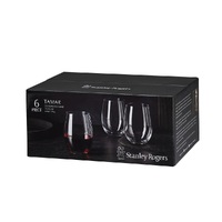 STANLEY ROGERS TAMAR STEMLESS RED WINE GLASSES - 553ml SET 6