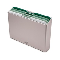 JOSEPH JOSEPH EDITIONS FOLIO SET 4 COLOUR CODED CHOPPING BOARDS - SAGE