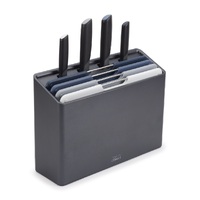 JOSEPH JOSEPH FOLIO 8 PIECE KNIFE & CHOPPING BOARD SET GRAPHITE