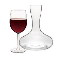 LUIGI BORMIOLI ROYALE 5 PIECE DECANTER AND GLASS SET