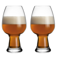 LUIGI BORMIOLI BIRRATEQUE 2 PIECE WHEAT BEER GLASS SET