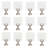 12 HARP SHAPE PLACE CARD MENU HOLDER - 40mm