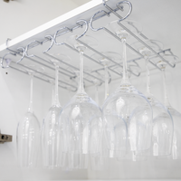 BARTENDER UNDERSHELF 4 RAIL STEMWARE RACK