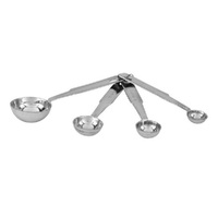 TRENTON STAINLESS STEEL ROUND MEASURING SPOONS SET 4