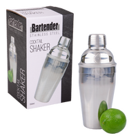 BARTENDER STAINLESS STEEL COCKTAIL SHAKER - 550ml