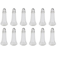 TRENTON 12 GLASS SALT AND PEPPER SHAKERS TOWER