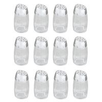 TRENTON 12 GLASS SALT AND PEPPER SHAKERS SQUIRE