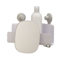 JOSEPH JOSEPH EASYSTORE CORNER SHOWER SHELF WITH REMOVABLE MIRROR