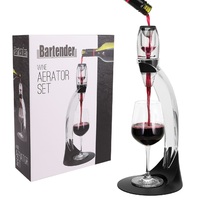 BARTENDER RED WINE AERATOR SET WITH POURING STAND