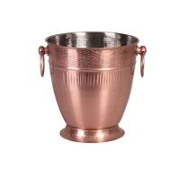 MODA RIBBED COPPER LOOK CHAMPAGNE BUCKET