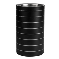 STAINLESS STEEL WINE COOLER INSULATED - BLACK