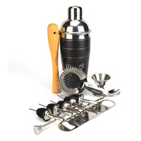 PURPLESPOILZ 10 PIECE BLACK COCKTAIL SHAKER SET