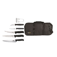 VICTORINOX 7 PIECE APPRENTICE KNIFE SET + CHEFTECH KNIFE BAG