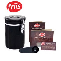 FRIIS COFFEE VAULT STORAGE CANISTER AVAILABLE IN BLACK