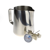 CATERCHEF 400ml MILK JUG AND THERMOMETER SET