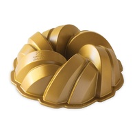 NORDIC WARE CAST ALUMINIUM GOLD BRAIDED BUNDT PAN 23cm