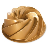 NORDIC WARE CAST ALUMINIUM GOLD HERITAGE BUNDT PAN 23cm