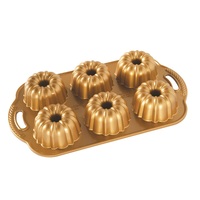 NORDIC WARE CAST ALUMINIUM GOLD 6 BUNDLETTE MINI PAN