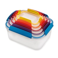 JOSEPH JOSEPH MULTI COLOURED NEST LOCK 5 PIECE CONTAINER SET