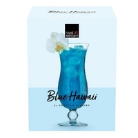 ROYAL LEERDAM BLUE HAWAII COCKTAIL GLASSES 440ml SET 4