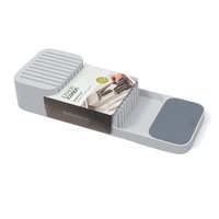 JOSEPH JOSEPH DRAWER STORE COMPACT 2 TIER KNIFE ORGANISER GREY