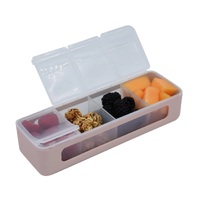 MELII LUXE 4 COMPARTMENT SNACKLE BOX - PINK