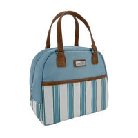 SACHI STYLE 237 INSULATED CALI LUNCHBAG - BLUE STRIPES