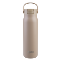 OASIS CERAMIC LINED STAINLESS STEEL SORRENTO SIPPER BOTLE 900ml - LATTE