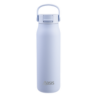 OASIS CERAMIC LINED STAINLESS STEEL SORRENTO SIPPER BOTLE 900ml - PERIWINKLE