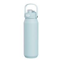 OASIS CAPRI STAINLESS STEEL CERAMIC LINED INSULATED DRINK BOTTLE 750ml- SEA MIST
