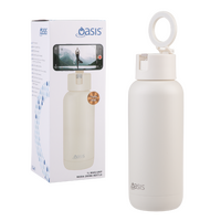 OASIS MAG-GRIP STAINLESS STEEL INSULATED MODA DRINK BOTTLE 1L - ALABASTER