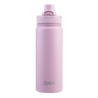 OASIS CHALLENGER STAINLESS STEEL DOUBLE WALL INSULATED QUICK RELEASE BOTTLE 1.1L - BLUSH