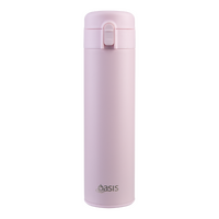 OASIS STAINLESS STEEL DOUBLE WALL INSULATED FLIP-TOP FLASK 480ml - PINK 