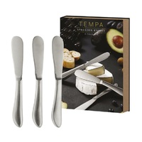 TEMPA FROMAGERIE 3 PIECE STAINLESS STEEL SPREADER KNIFE SET