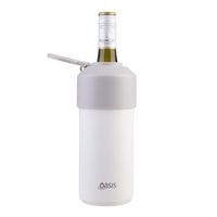 OASIS STAINLESS STEEL DOUBLE WALL INSULATED ADJUSTABLE WINE COOLER - LINEN