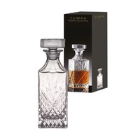 TEMPA OPHELIA CARVED CRYSTAL DECANTER - 700ml