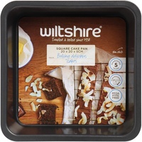 WILTSHIRE NON STICK SQUARE CAKE PAN 20cm