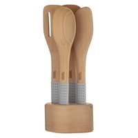 GRAND DESIGNS 4 PIECE UTENSIL SET WITH STAND